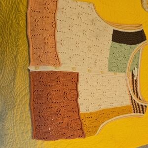 American Eagle Outfitters Multicolor Knit Vest